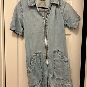 Everlane Light Blue Denim Jumpsuit